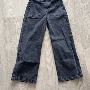 Carly Jean Los Angeles Black Wide Leg Jeans